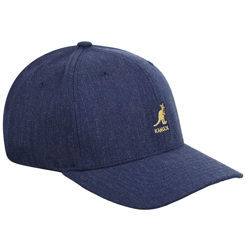 Kangol Wool Flexfit Baseball Hat for Men and Women, Small-Medium, Denim - Image 4